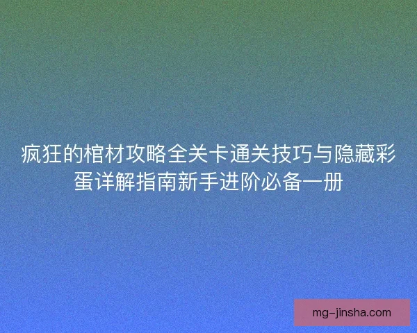 疯狂的棺材攻略全关卡通关技巧与隐藏彩蛋详解指南新手进阶必备一册